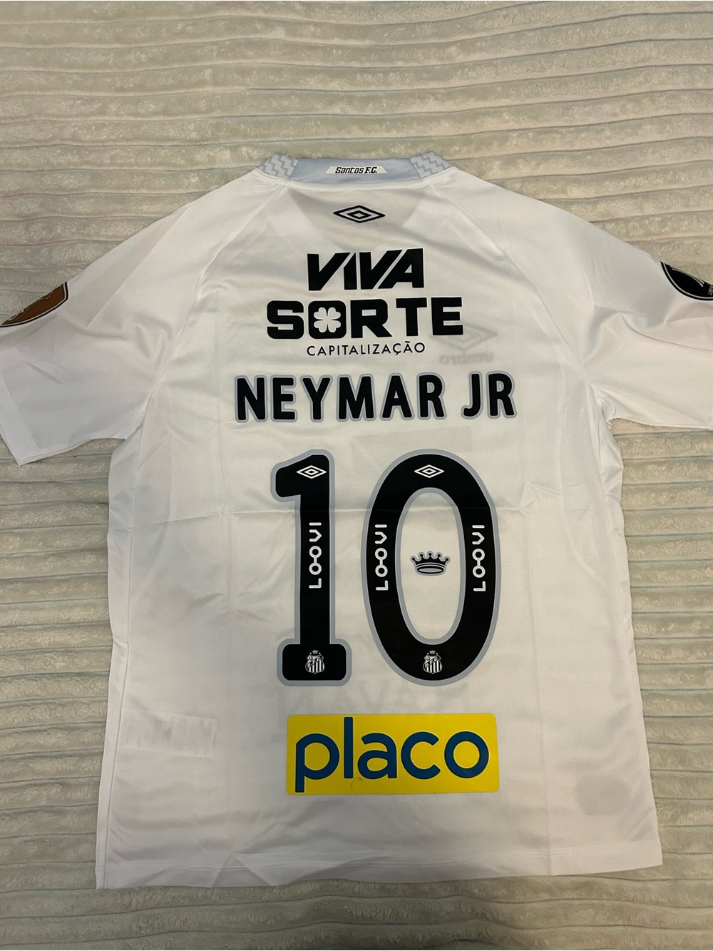 Umbro Santos FC White and Black Home Jersey